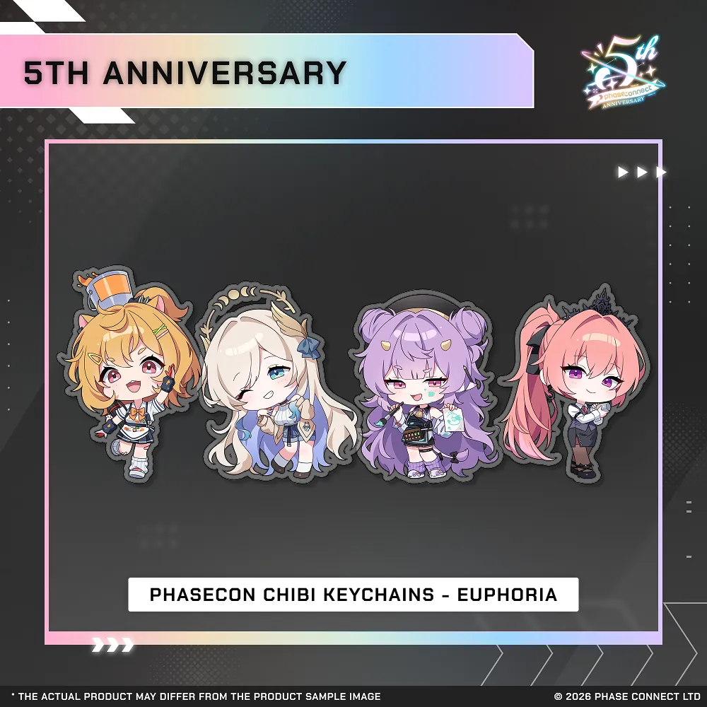 Phase Connect Fifth Anniversary - Euphoria PhaseCon Chibi Keychain