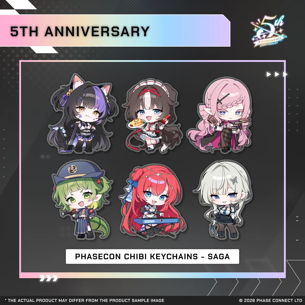 Phase Connect Fifth Anniversary - SAGA PhaseCon Chibi Keychain