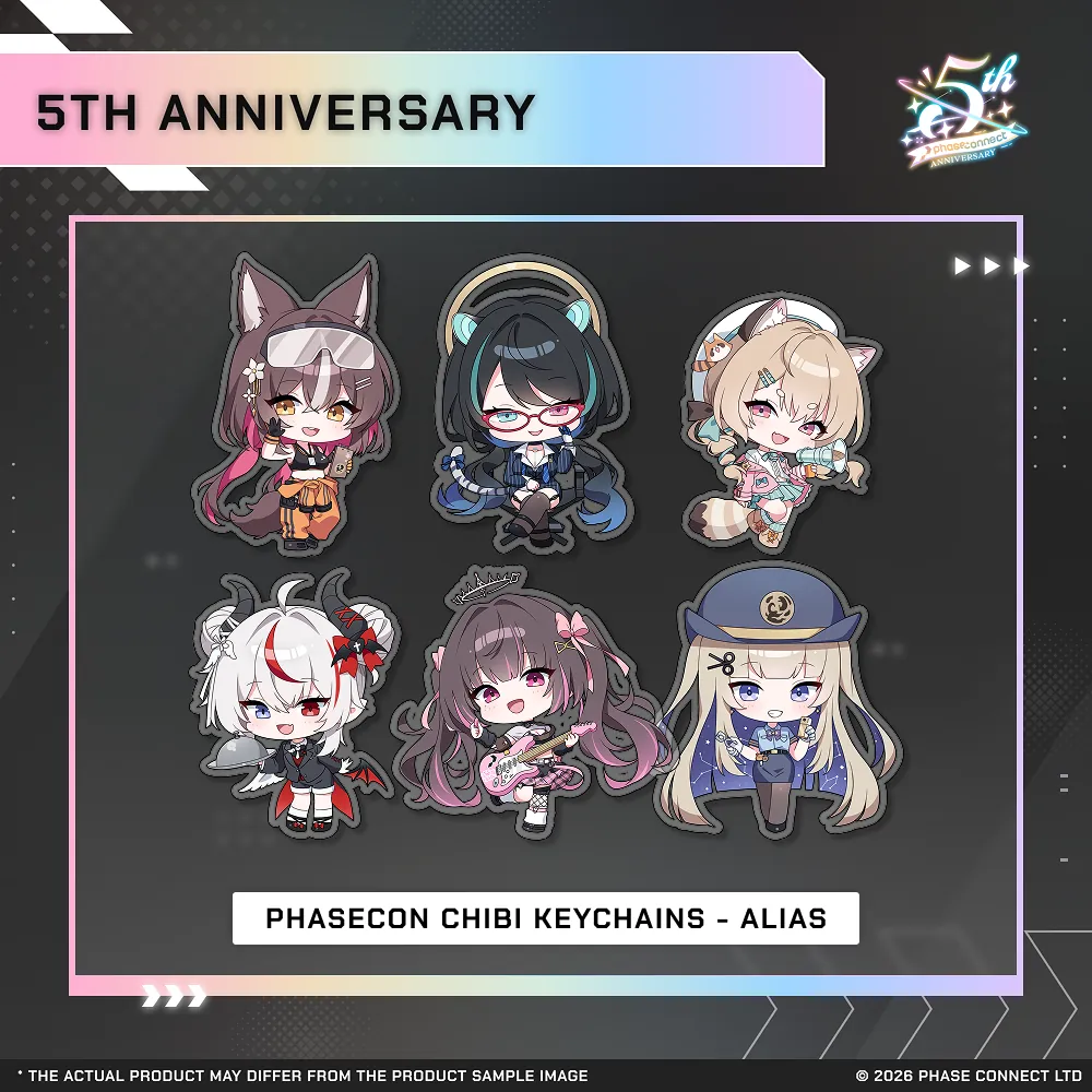 Phase Connect Fifth Anniversary - ALiAS PhaseCon Chibi Keychain