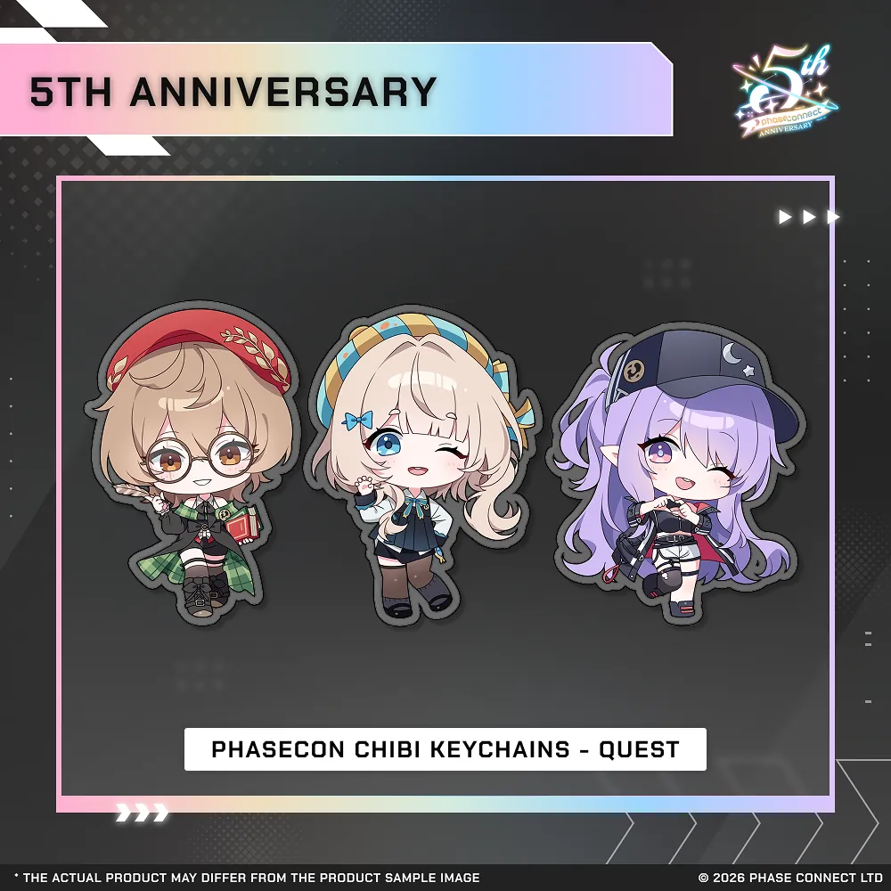 Phase Connect Fifth Anniversary - QUEST PhaseCon Chibi Keychain