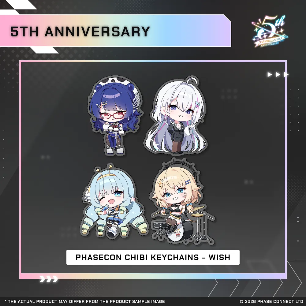 Phase Connect Fifth Anniversary - WISH PhaseCon Chibi Keychain
