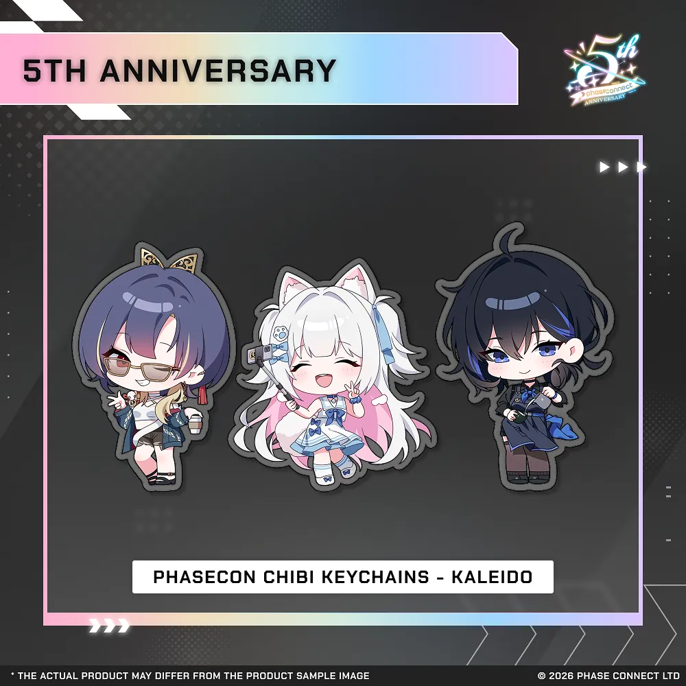 Phase Connect Fifth Anniversary - KALEiDO PhaseCon Chibi Keychain