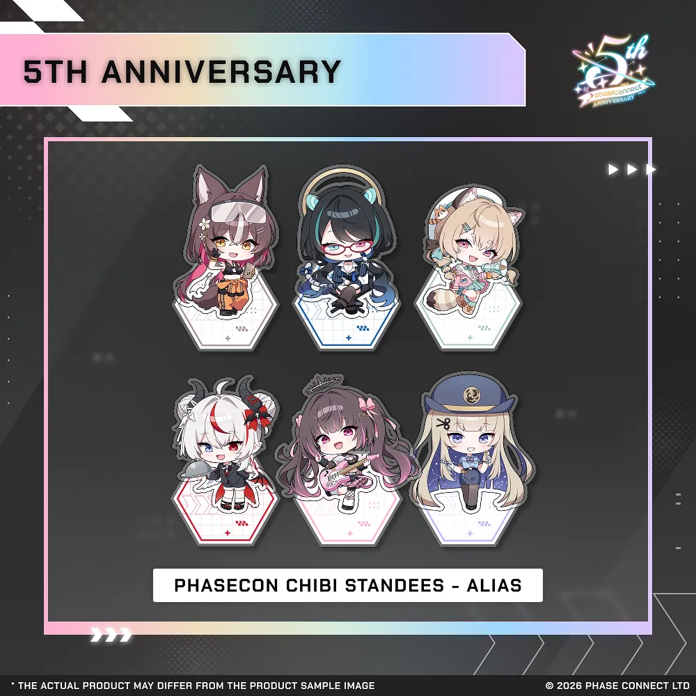 Phase Connect Fifth Anniversary - ALiAS PhaseCon Chibi Standee