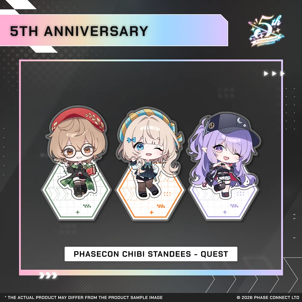 Phase Connect Fifth Anniversary - QUEST PhaseCon Chibi Standee