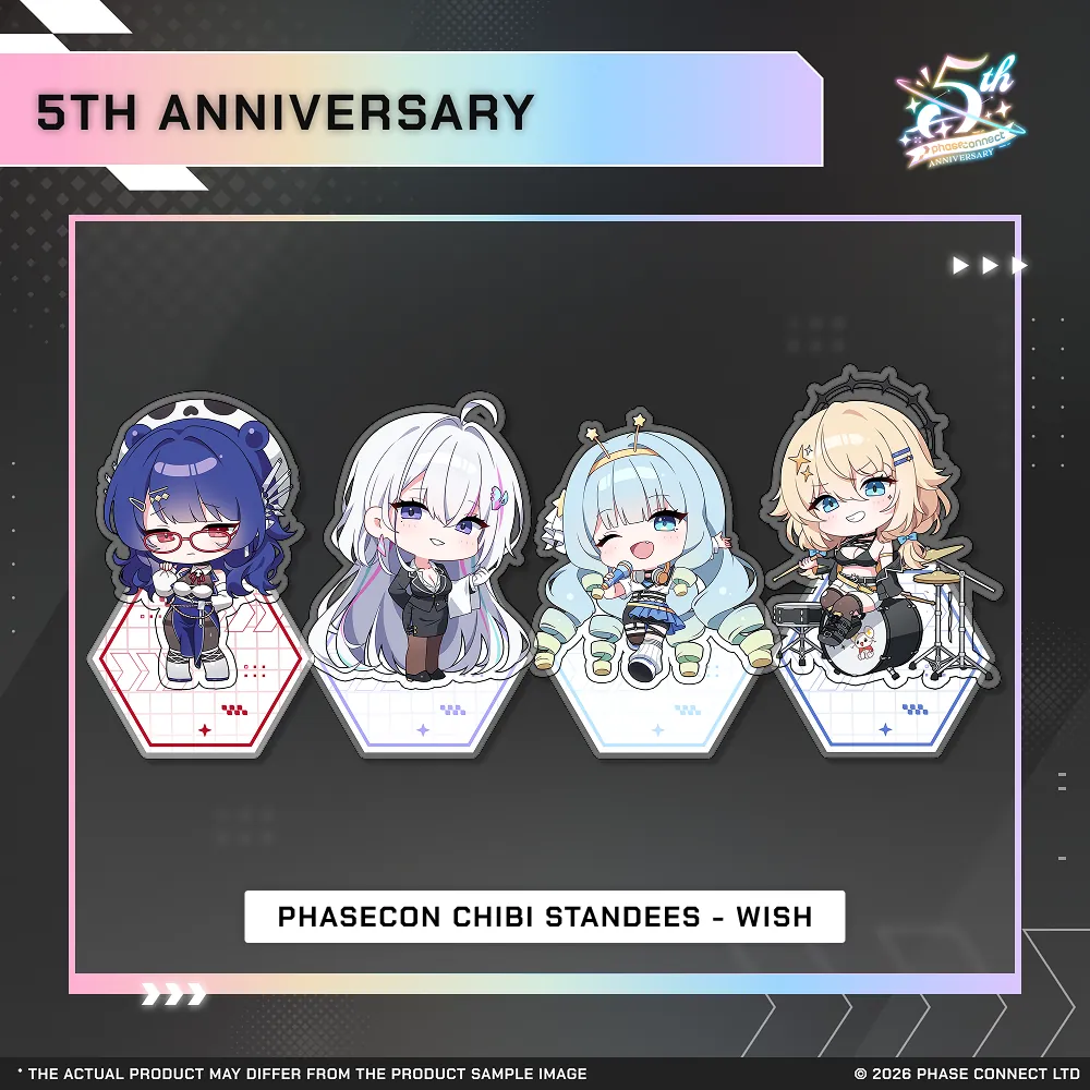 Phase Connect Fifth Anniversary - WISH PhaseCon Chibi Standee