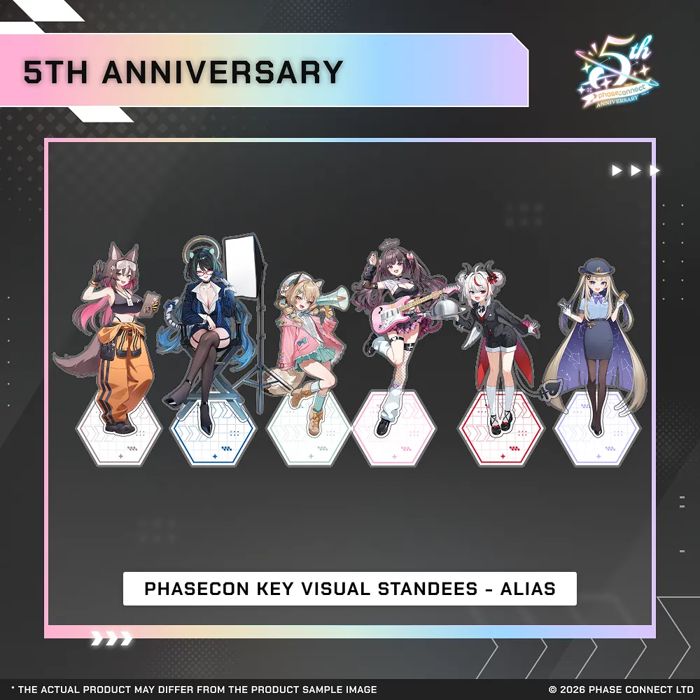 Phase Connect Fifth Anniversary - ALiAS PhaseCon Key Visual Standee