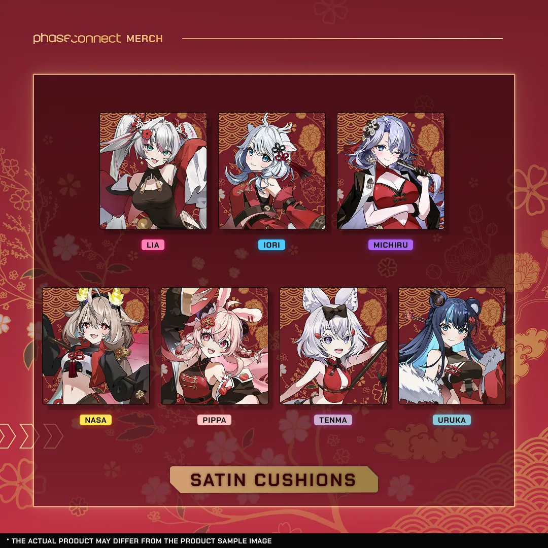 Phase of the Heart: Auspicious Hearts - OriginS Satin Cushions