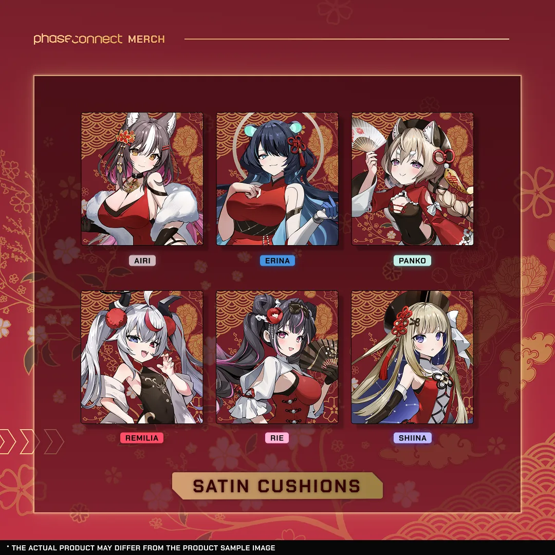 Phase of the Heart: Auspicious Hearts - ALiAS Satin Cushions