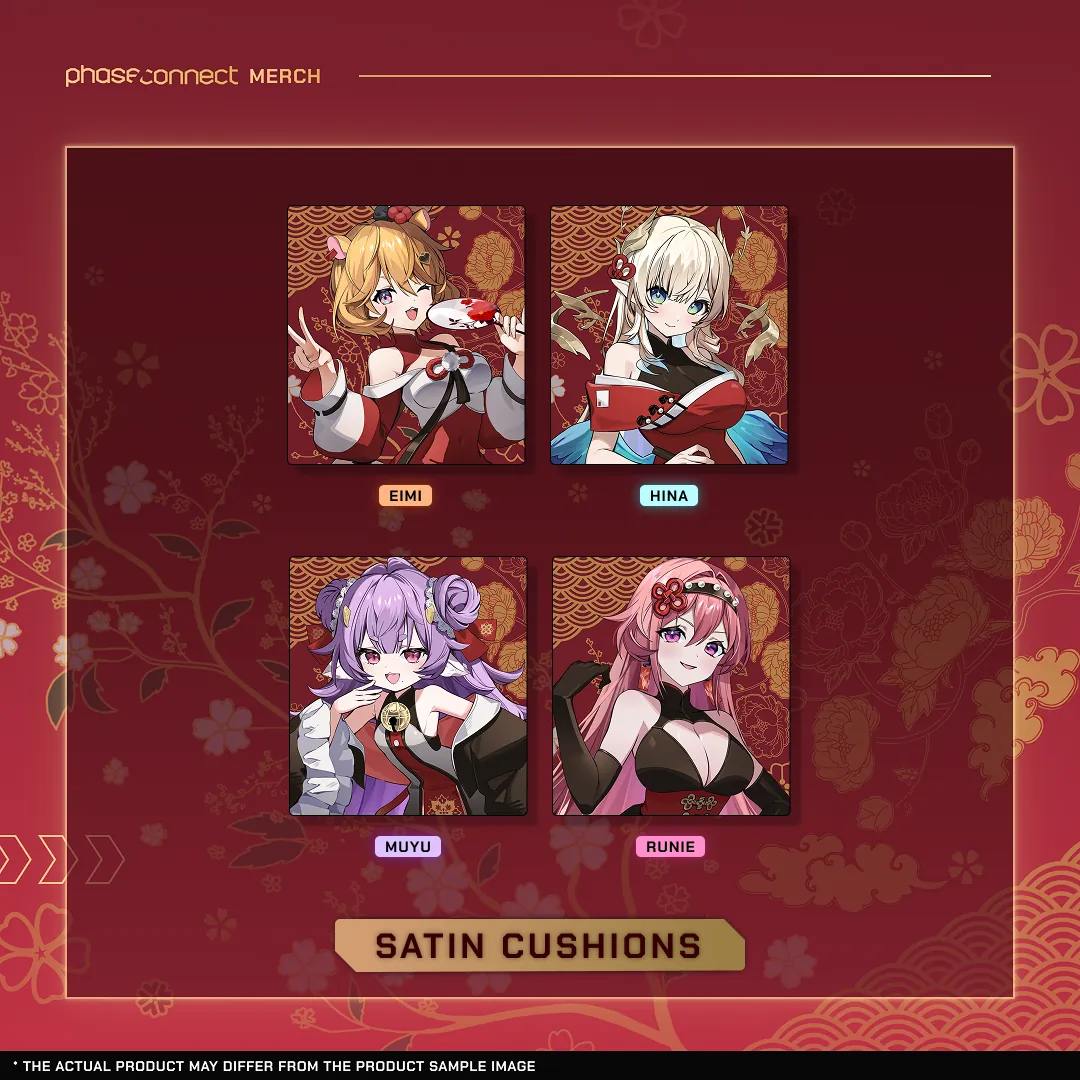Phase of the Heart: Auspicious Hearts - Euphoria Satin Cushions