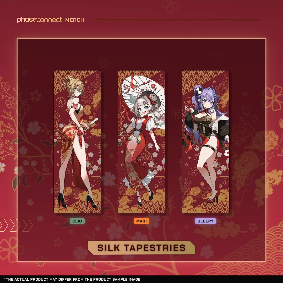Phase of the Heart: Auspicious Hearts - QUEST Silk Tapestry