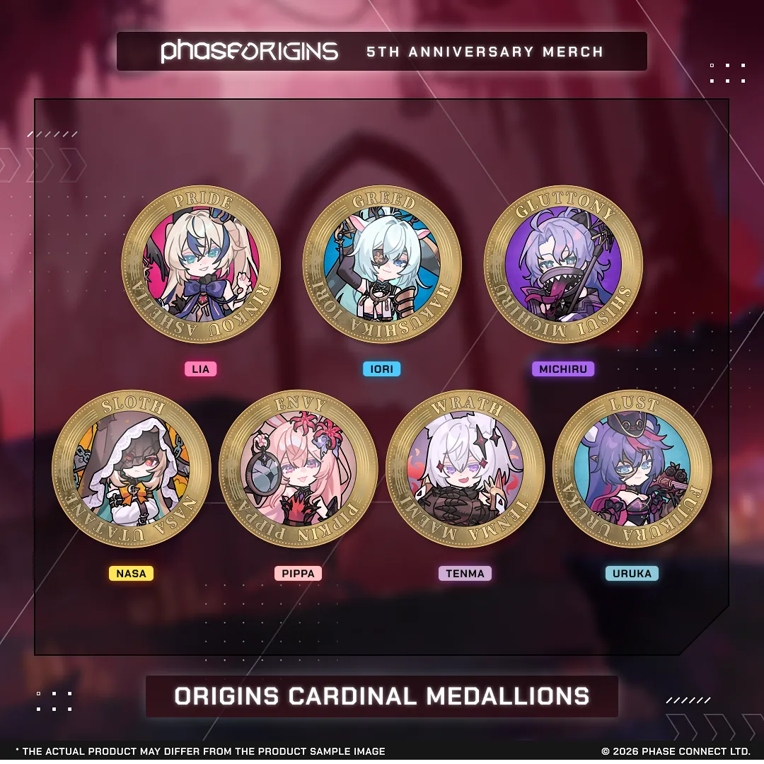 Phase OriginS Fifth Anniversary Collection - Origins Cardinal Medallions