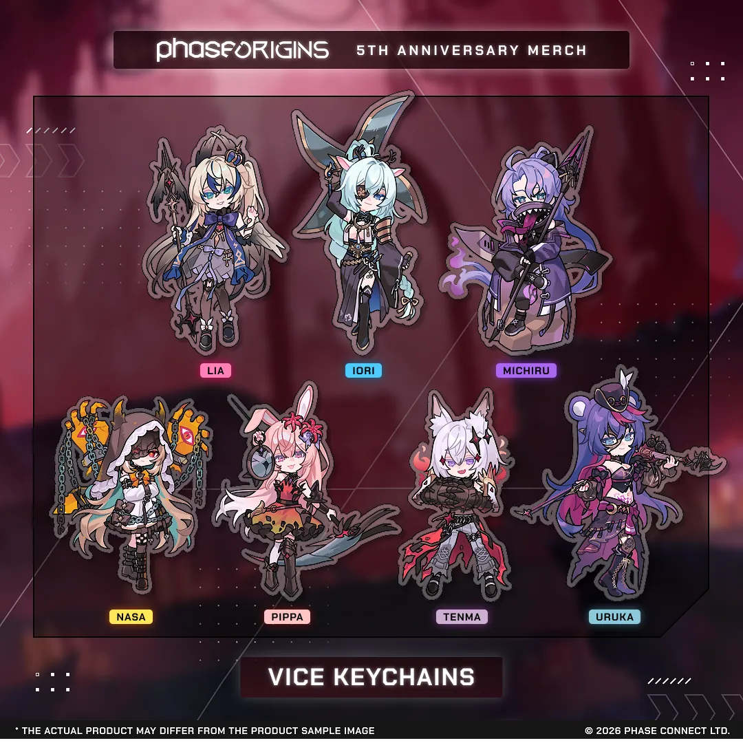 Phase OriginS Fifth Anniversary Collection - Vice Keychain