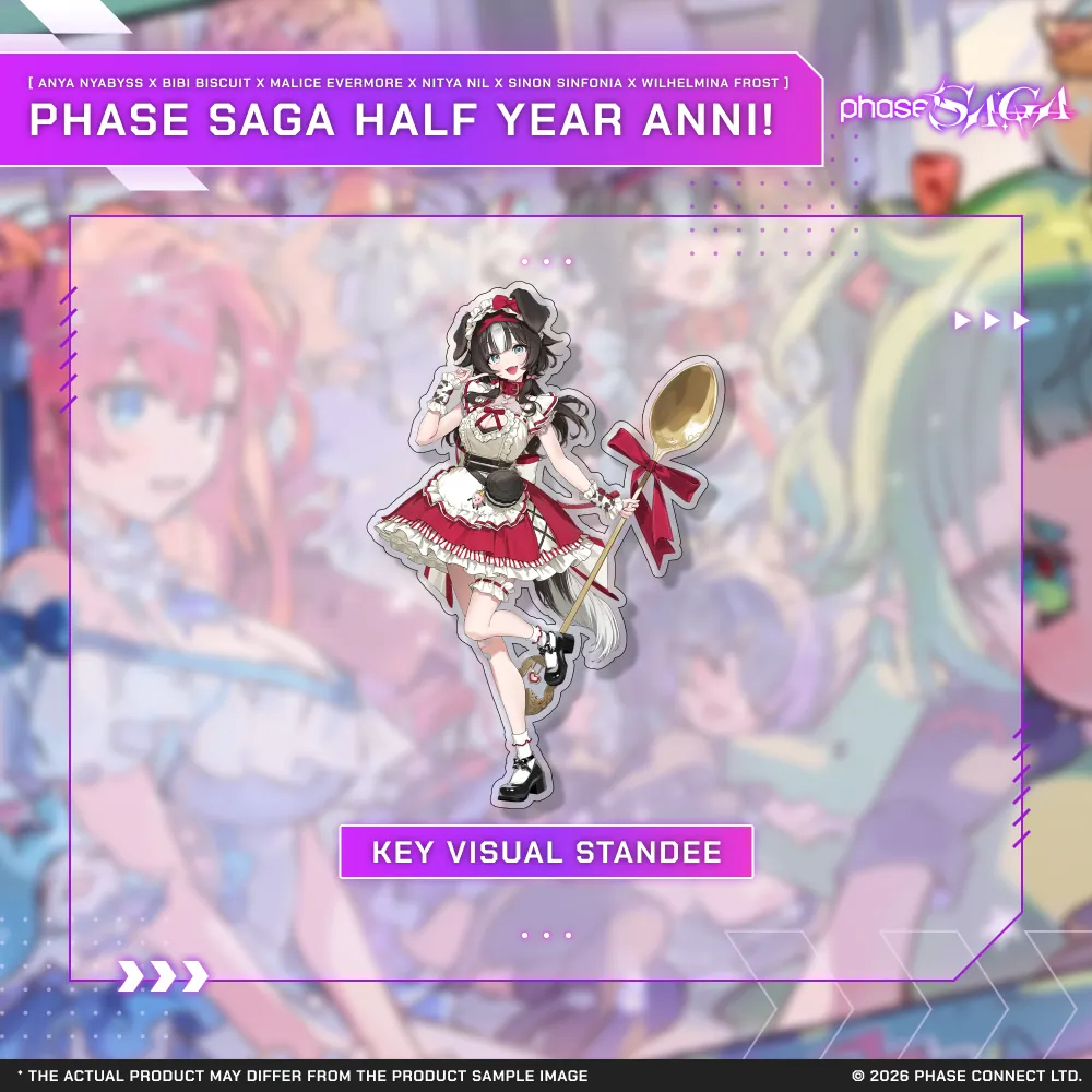 Phase Saga Half Year Anniversary - Bibi Biscuit Key Visual Model Standee