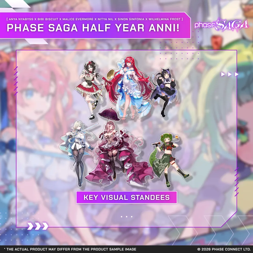 Phase Saga Half Year Anniversary - Key Visual Model Standee Bundle