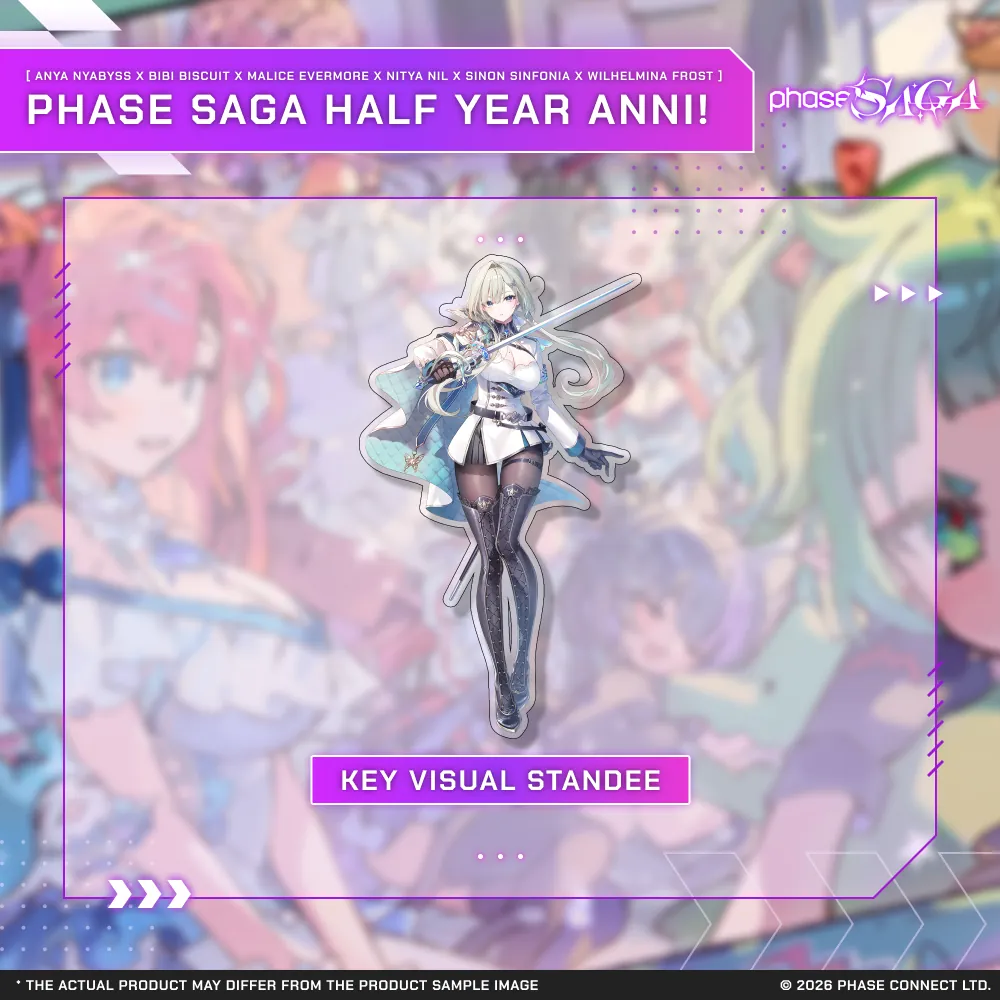 Phase Saga Half Year Anniversary - Wilhelmina Frost Key Visual Model Standee