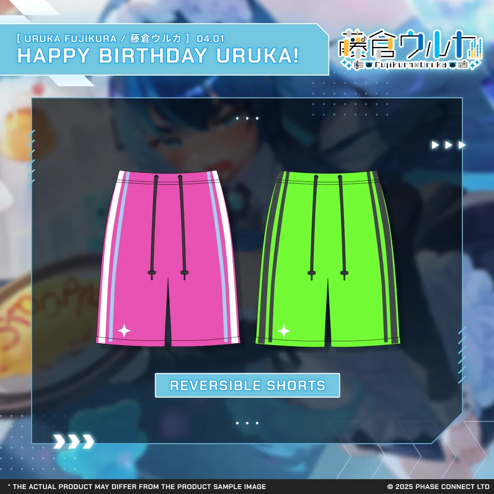 Uruka Fujikura『藤倉ウルカ』Birthday 2026 Celebration - Matching Reversible Shorts