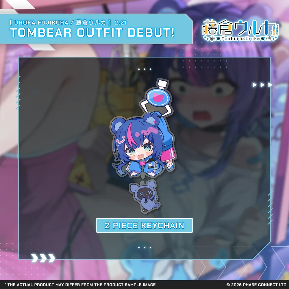 Uruka Fujikura『藤倉ウルカ』Tombear Outfit 2026 Celebration - Acrylic Keychain